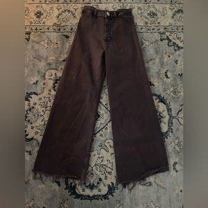 Purple Zara marine wide leg jeans in great condition